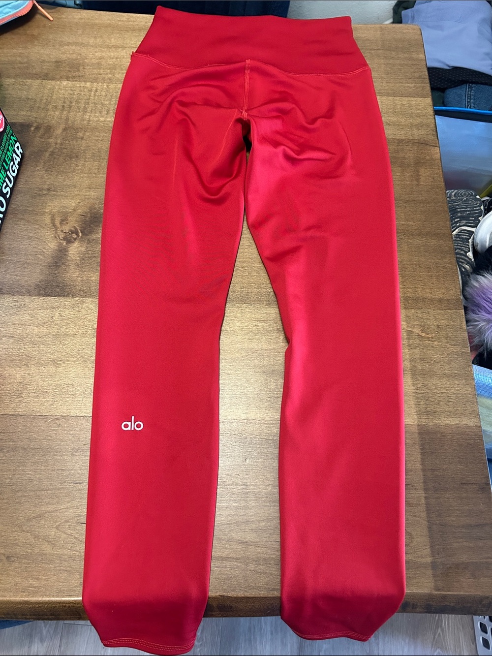 ALO Yoga Women's High-Waist Bright Red Athletic Shorts
